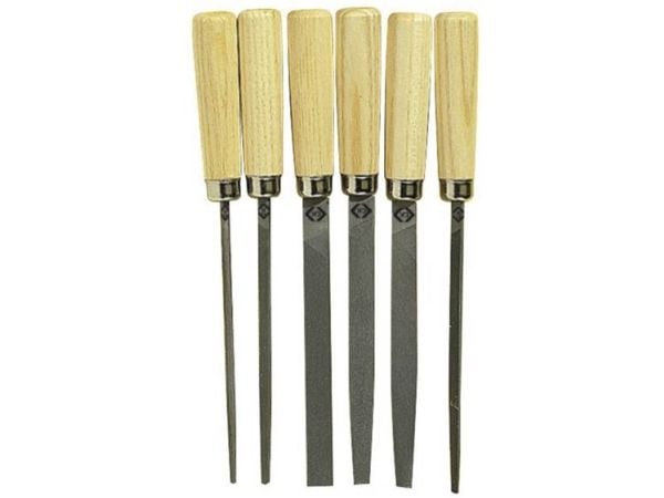 C.K Tools T0120P, Filsett, Karbonstål, Tre, Tre