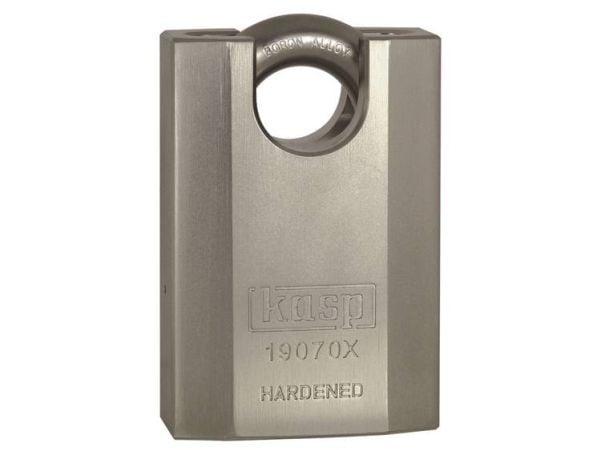 Kasp K19070XD hengelås 70 mm sølv nøkkellås