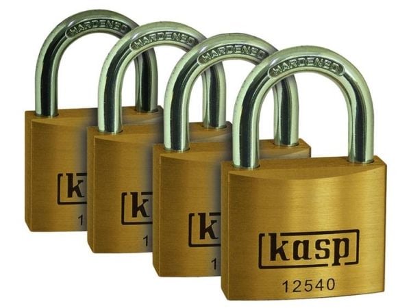 Kasp K12540D4 hengelås 40 mm identisk gul nøkkelås