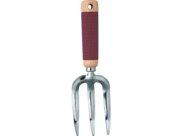 C.K Blumengaffel, modell med 3 tinder, lengde 270 mm, smidd, skaft i hardtre, lengde 270 mm - 1 stk (G5732)