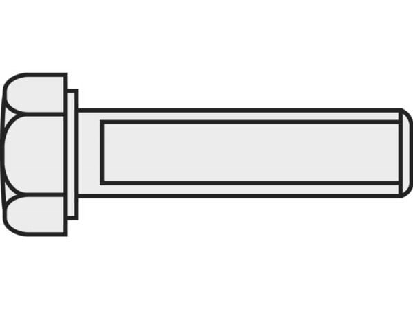 TOOLCRAFT 838279 sexkantskruv M2,5 10 mm utvändig sexkant DIN 933 mässing, 10 st