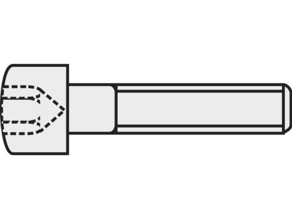 TOOLCRAFT 839672 sylinderskruer M3 16 mm innvendig sekskant DIN 912 stål 8.8 herdet 100 stk