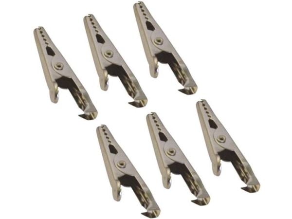 HP Autozubehör krokodilleklemmer pluss-pol, minus-pol 20205 (L x B) 45 mm x 5 mm