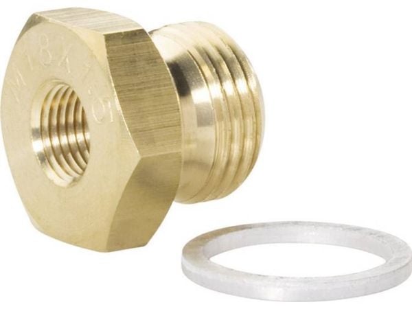 Equus 6902 gjengeadapter regulator for oljetemperatur/oljetrykk M18 x 1.5