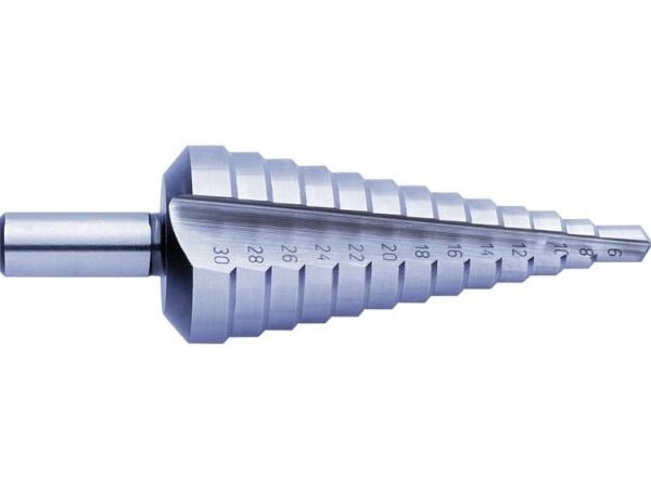 Exact SB-VERPACKUNG universalt trappebor 4-12 mm HSS plus6 HSS trappebor 3-faset skaft 1 stk