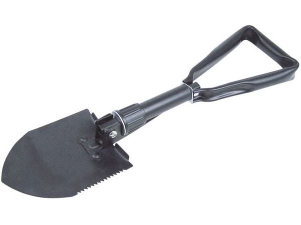 Berger & Schröter sammenleggbar spade med rive, sagkant og bag 31034