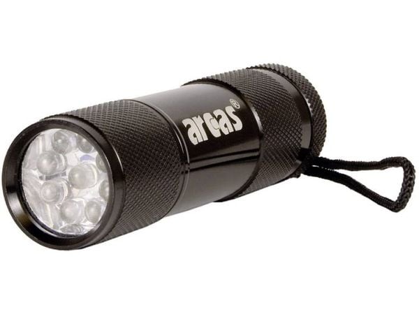 Arcas Alu 9 LED LED (RGB) Mini lommelyktbatteri 65 g