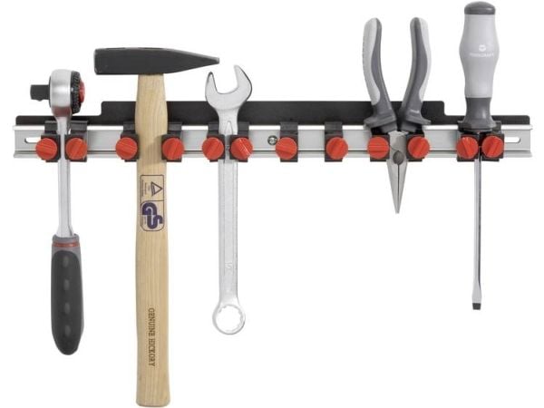 TOOLCRAFT 88 68 86 Verktygshållare i aluminium (L x B) 435 mm x 48 mm