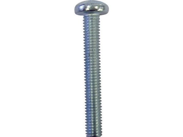 Toolcraft 888048, Skrue, Zinkbelagt stål, Generel nytteværdi, M2.5, Fuld tråd, Dome hoved