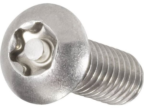 Toolcraft 888776, Skruv, Rostfritt stål, Allmän användning, M4, Helt gängad, Cylindriskt skruvhuvud