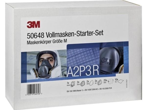 3M 50648 åndedrettsvern heldekkende maske A2P3 R str. M