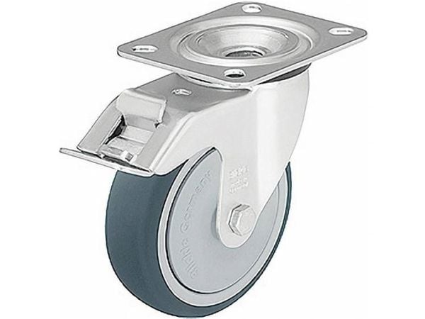 Styrehjul med bremse Blickle LE-PTH 125K-FI