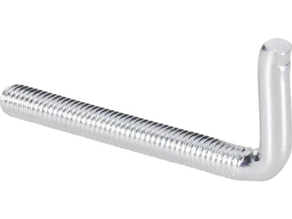 Toolcraft 890689, Skruv, Galvaniserat stål, M5, Krokhuvud, 50 mm, 10 styck