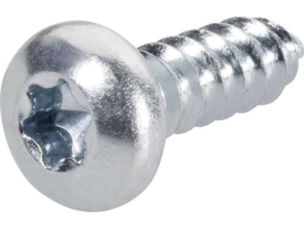 Toolcraft 892608, Skru, Stål, Rundt hode, Sølv, 1,3 cm, 100 stykker