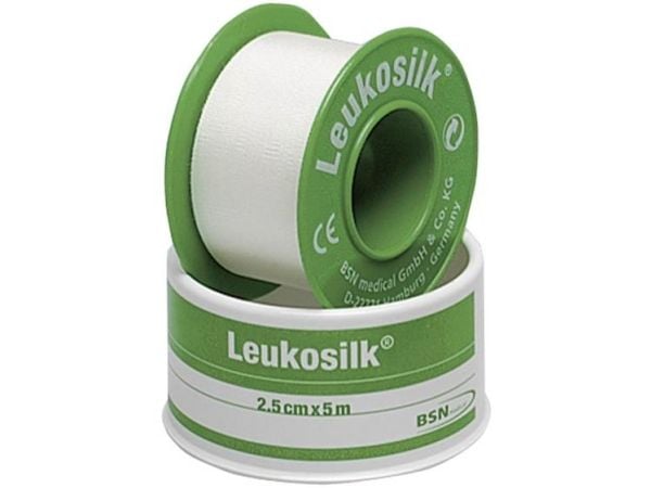 LEUKOSILKKI 5 M X 2,50 CM