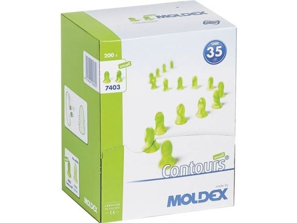 Moldex 740301 Contours small ørepropper 35 dB, enveiss, 200 par