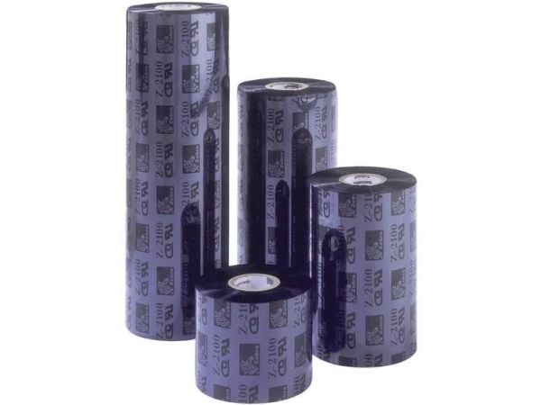 Zebra 2300 - 12-pack - svart - 110 mm x 74 m - färgband - för Zebra GX420, R2844, ZD421t; GK Series GK420; G-Series GC420; GX Series GX430; TLP 38XX
