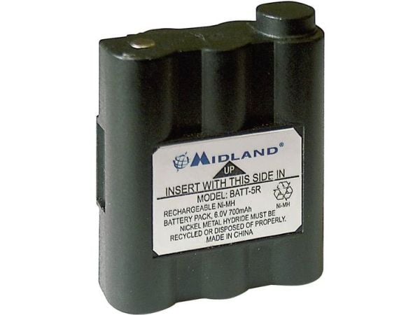 Midland PB-ATL/G7, Batteri, Sort, Midland G7 Midland G9, Nikkelmetallhydrid (NiMH), 800 mAh, 6 V