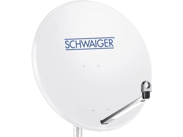 Schwaiger SPI996, 10,7 - 12,75 GHz, 38,5 dBi, Harmaa, Alumiini, Muovi, Terästä, 75 cm, 745 mm
