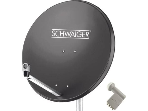 Schwaiger SAT-anlegg uten mottaker, antall deltakere: 4 (SPI9961SET9)