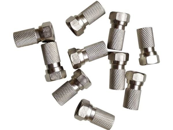 BKL Electronic 0403018/10DCR F-kontakt med tätning, anslutningar: F-Sichertyp, kabeldiameter 7,20 mm, 10 st