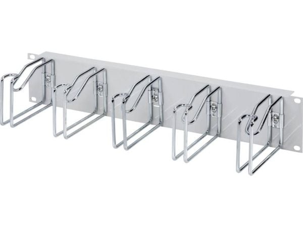 Rittal 7257.100, Kabelbrettpanel, grå, stål, 2U, 48,3 cm (19"), 482,6 mm