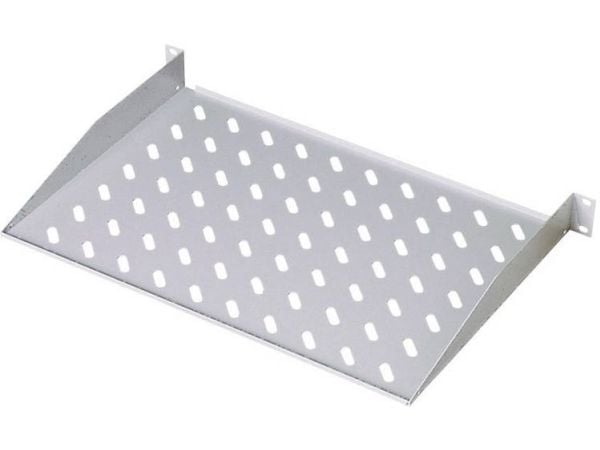Digitus DN-19 TRAY-1-400, Stativhylle, grå, stål, 15 kg, 1U, 48,3 cm (19")