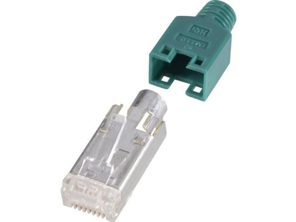 Hirose Elektroniset verkkoliittimet RJ45 liitin, suojattu vihreä HRS8GN10 Liitin, suora Navat: 8P8C Vihreä 10 kpl Hirose Elektroniset verkkoliittimet RJ45 liitin, suojattu vihreä HRS8GN10 Liitin, suora Navat: 8P8C Vihreä 10 kpl
