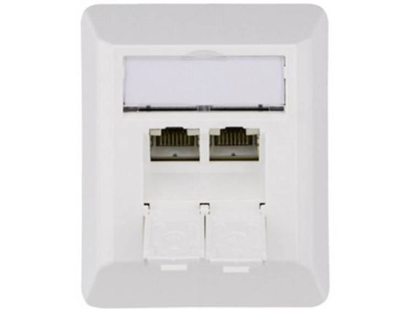 Telegärtner J00023A0204, RJ-45, 6a, Vit
