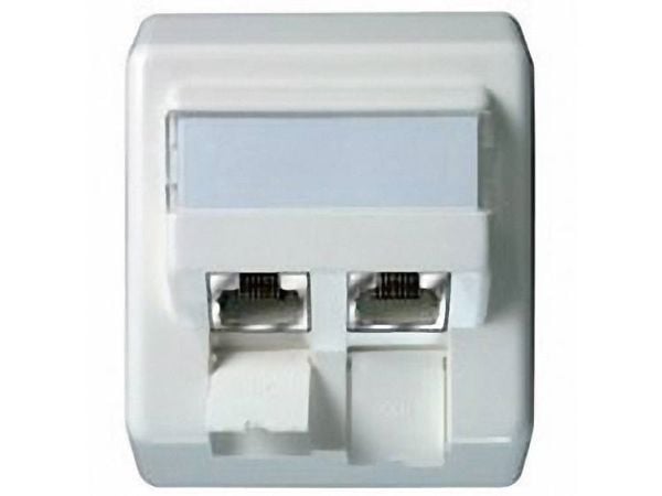 Telegärtner - Verkkopistorasia - RJ-45 (W) - CAT 6 - valkoinen, helmiäisvärinen