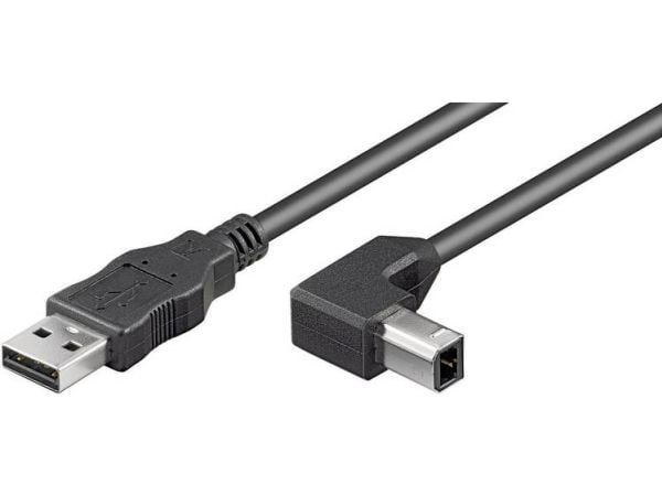 Goobay 93016, 0,5 m, USB A, USB B, USB 2.0, 0,48 Gbit/sek., Sort