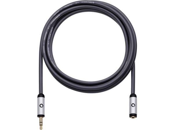 OEHLBACH 60036, 3.5mm, Hankjønn, 3.5mm, Hunkjønn, 5 m, Sort