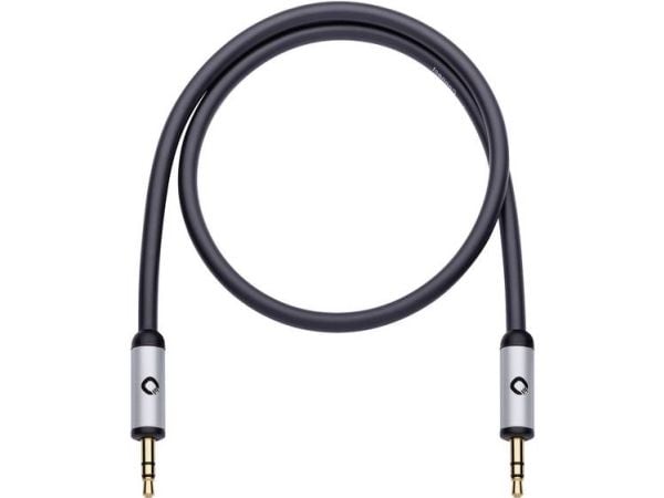 OEHLBACH i-Connect J-35, 3.5mm, Hankjønn, 3.5mm, Hankjønn, 1,5 m, Svart