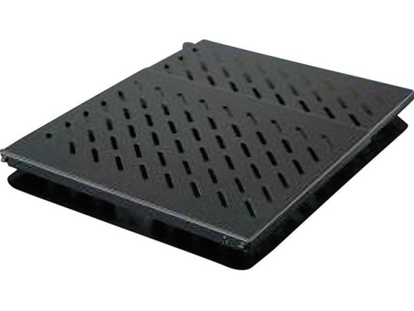 Rittal DK - Rack-hylle - RAL 9005 - 0.5U - 19"