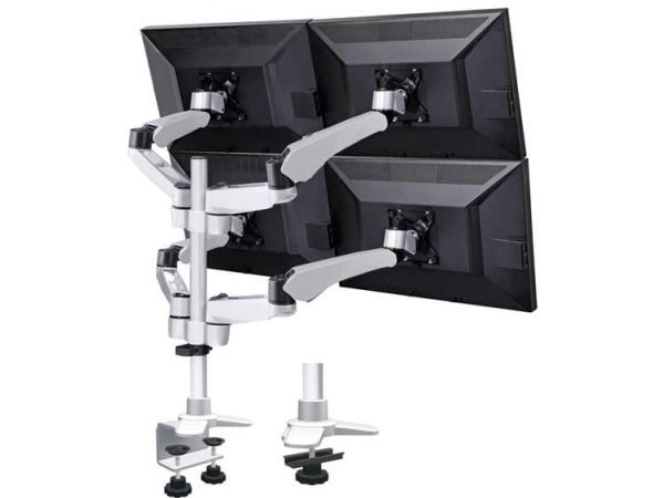 SpeaKa Professional SP-3957076, Klemmer, 45 kg, 25,4 cm (10"), 68,6 cm (27"), 100 x 100 mm, Svart, Sølv