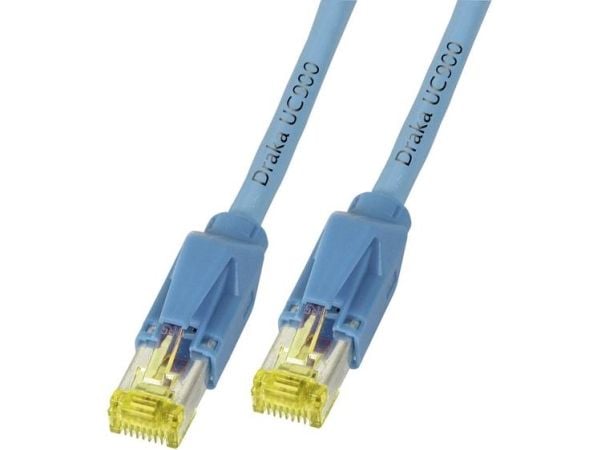 EFB Elektronik S/FTP PIMF Draka UC900 1000 MHz + Hirose TM31, 10 m, Cat6a, S/FTP (S-STP), RJ-45, RJ-45, Blå