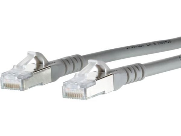 BTR - Koppeledning - RJ-45 (hann) til RJ-45 (hann) - 7 m - skjermet - CAT 6a - halogenfri - grå