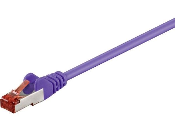 Goobay 93540, 20 m, Cat6, S/FTP (S-STP), RJ-45, RJ-45, Fiolett