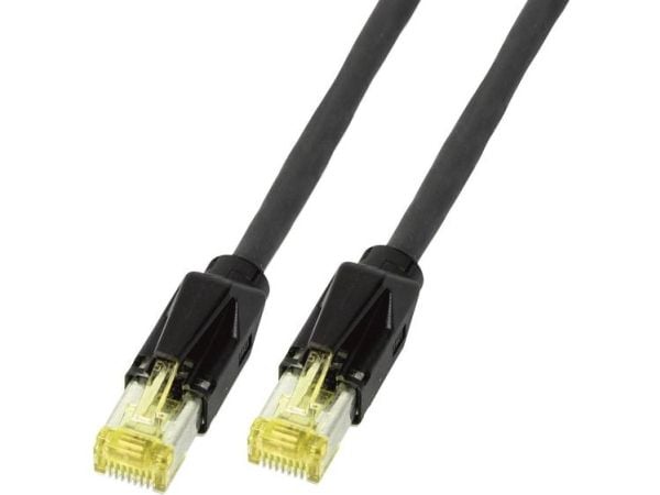 EFB Elektronik 20m, RJ45, 20 m, Cat6a, RJ-45, RJ-45, Sort