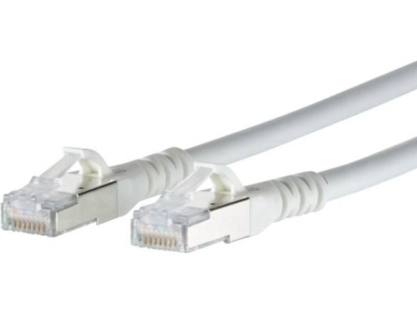 BTR NETCOM Cat6A, 15m, 15 m, Cat6a, RJ-45, RJ-45, Hvit