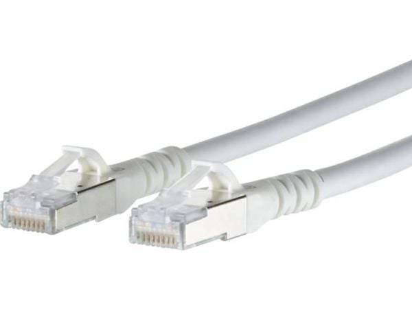BTR NETCOM Cat6A, 2m, 2 m, Cat6a, RJ-45, RJ-45, Hvit