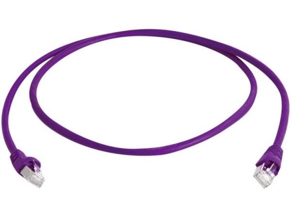Telegärtner S-FTP, Cat.6A,3m, 3 m, Cat6a, S/FTP (S-STP), RJ-45, RJ-45, Lilla