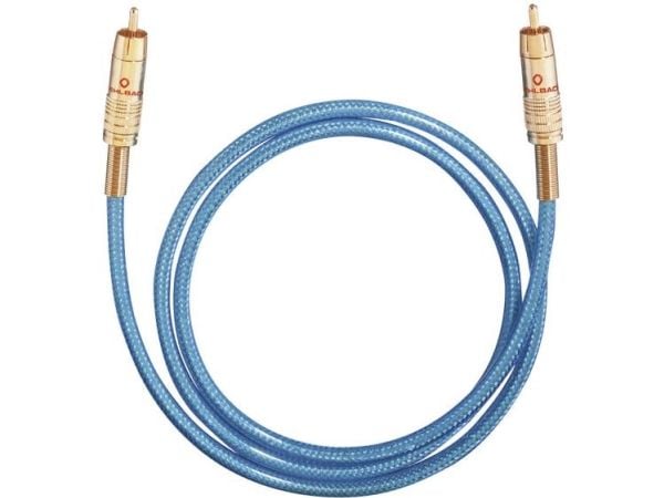 OEHLBACH NF 113 DIGITAL SET, 0.5m, RCA, Hankjønn, RCA, Hankjønn, 0,5 m, Blå