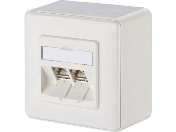 BTR NETCOM 130B12D20002-E, RJ-45, 6a, Valkoinen