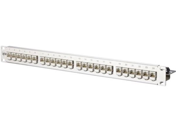 BTR - Koblingspanel - CAT 6a - RJ-45 X 24 - 1U