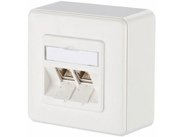 METZ CONNECT 1309120002-E, RJ-45, 6a, valkoinen, 85 mm, 43 mm, 85 mm, 85 mm