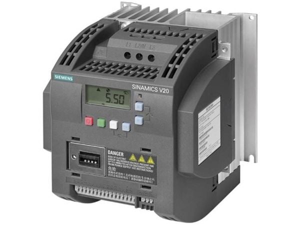 Siemens 6SL3210-5BE23-0UV0, Svart, IP20, 380 - 480 V, 140 mm, 165 mm, 160 mm