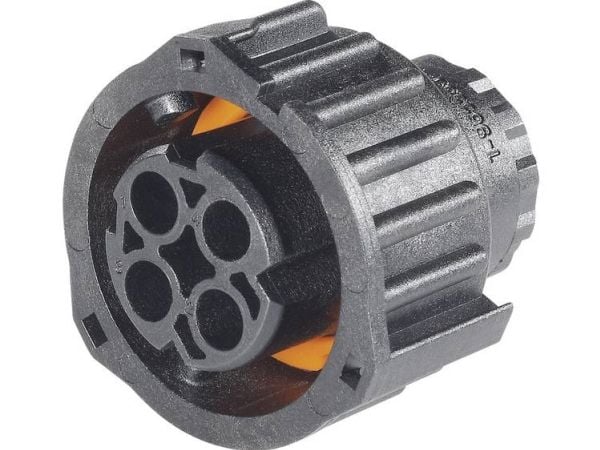 TE Connectivity rundkontakt 1-968968-3 tilkobling, rett samlet polantall: 2, serie (rundkontaktforbindelse): DIN 72585, 1 stk