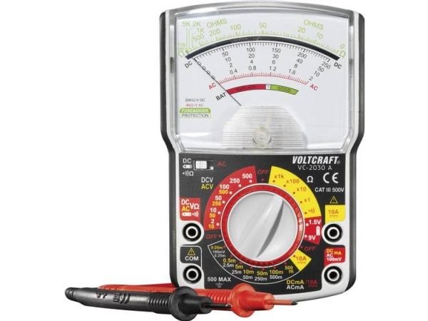 VOLTCRAFT VC-2030A håndmultimeter analog CAT III 500 V