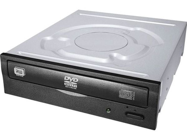 LiteOn iHAS124 - Platestasjon - DVD±RW (±R DL) / DVD-RAM - 24x/24x/12x - Serial ATA - intern - 5.25" - svart